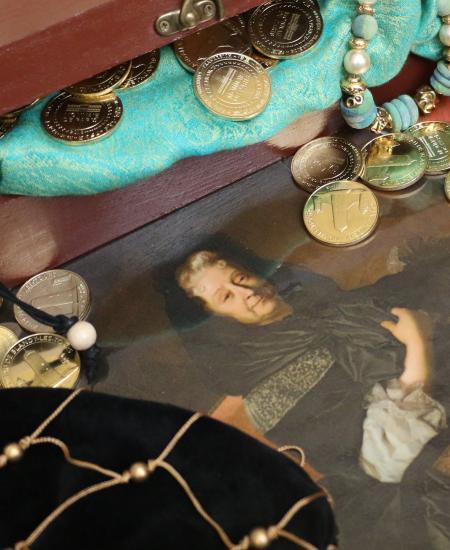 La duchesse de Nemours avec son trésor